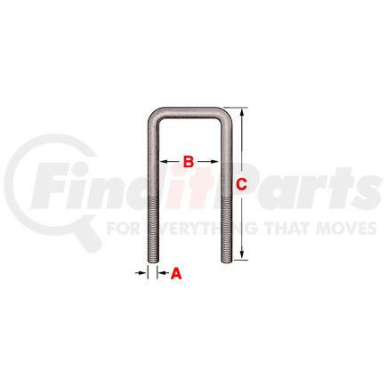 361-435 by DAYTON PARTS - UBAS 9/16X3X9-3/8S