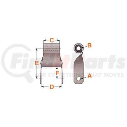 330-171 by DAYTON PARTS - FORD SHACKLE W/BUSHING