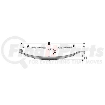 US-3074 by DAYTON PARTS - Leaf Spring