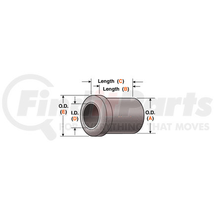 HB-999 by DAYTON PARTS - Suspension Bushing - Rubber, Harris Split Type