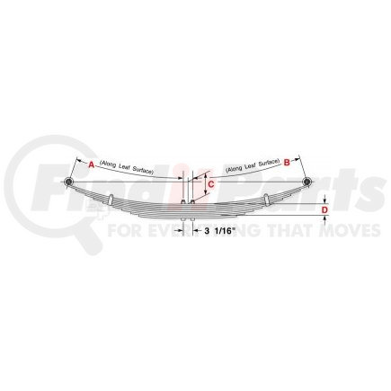 34-1549 by DAYTON PARTS - Leaf Spring