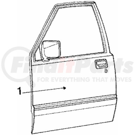 MR125790 by MITSUBISHI - Door Shell