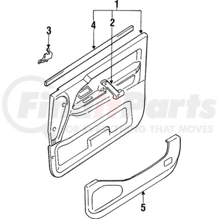 MR715070 by MITSUBISHI - Door Trim Panel