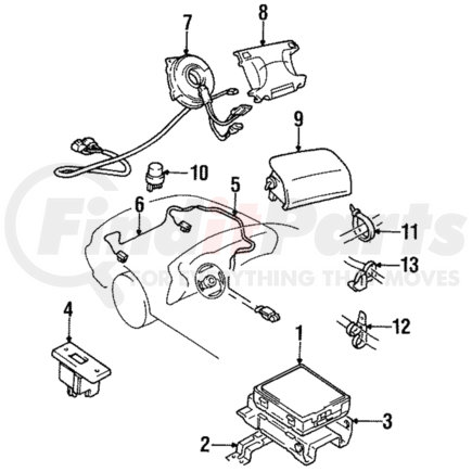 MR714623 by MITSUBISHI - Driver Air Bag