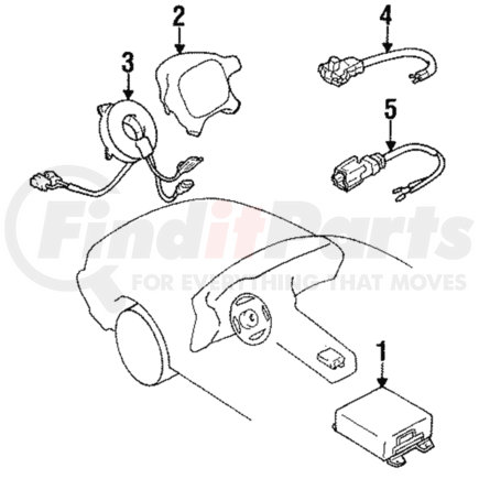 MR718838 by MITSUBISHI - Driver Air Bag