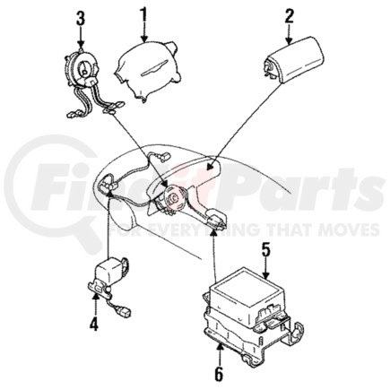 MR746245 by MITSUBISHI - Driver Inflator Module