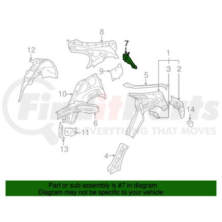 5281A251 by MITSUBISHI - End Panel