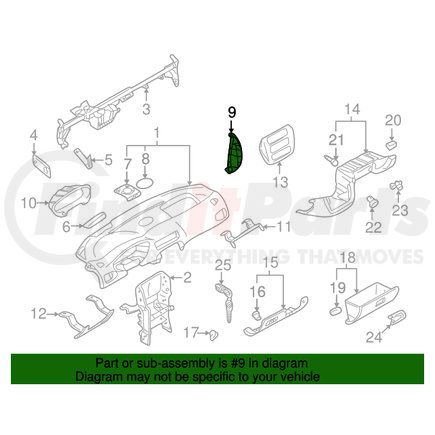 MR777189 by MITSUBISHI - End Panel