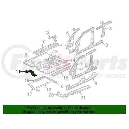 MR972890 by MITSUBISHI - Front Cross-Member