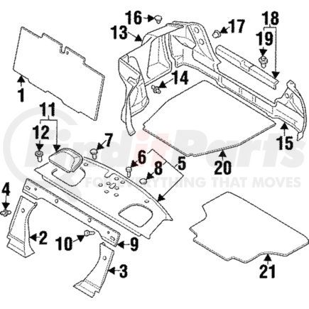 MR755722 by MITSUBISHI - Front Trim