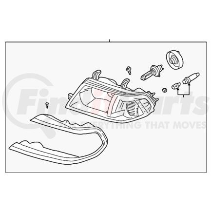 MR981133 by MITSUBISHI - Headlamp Assembly