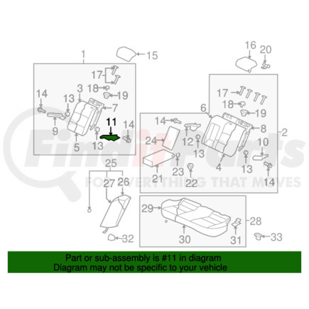 6958A054 by MITSUBISHI - Hinge