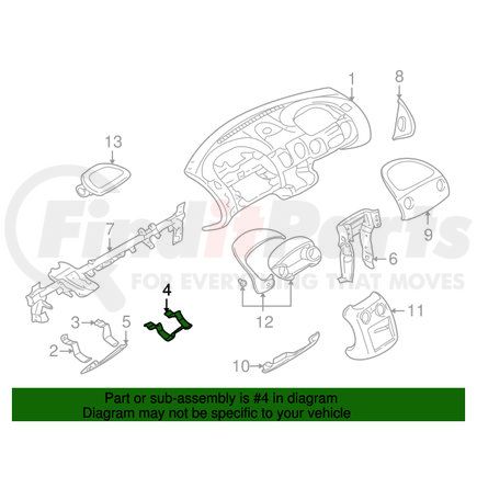 MR320595 by MITSUBISHI - Instrument Panel Stay