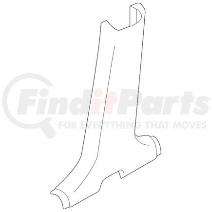 MR619800 by MITSUBISHI - Lower Center Pillar Trim