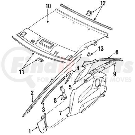 MB722409 by MITSUBISHI - Lower Quarter Trim