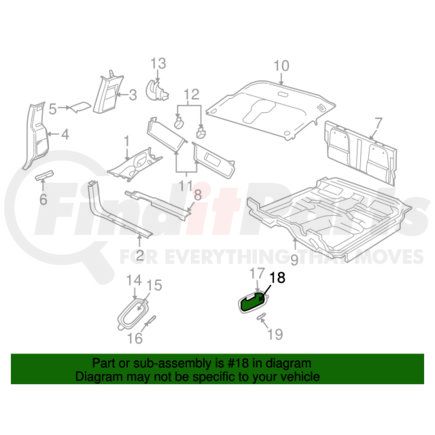 05093413AA by MITSUBISHI - O'head Lamp Lens