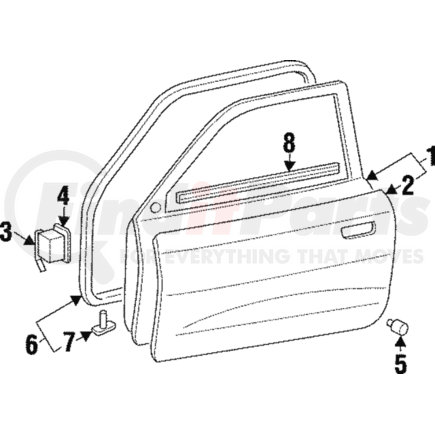 MR208851 by MITSUBISHI - Outer Panel