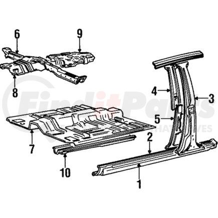 MB593520 by MITSUBISHI - Outer Rocker