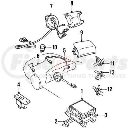 MR714315 by MITSUBISHI - Passenger Air Bag