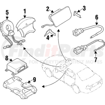 MR648603 by MITSUBISHI - Passenger Air Bag