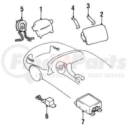 MR250885 by MITSUBISHI - Passenger Inflator Module