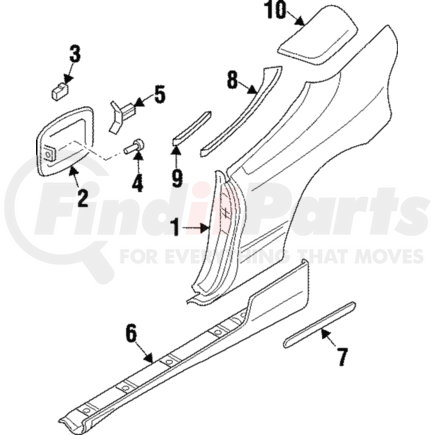 MR179386 by MITSUBISHI - Quarter Panel