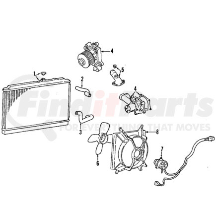 MR299618 by MITSUBISHI - Radiator