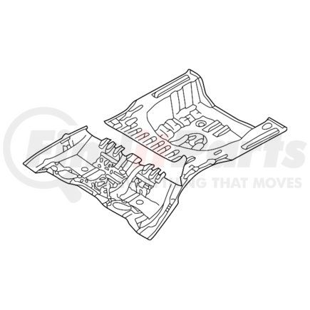 MR376462 by MITSUBISHI - Rear Floor Pan