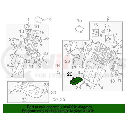 6970A139XC by MITSUBISHI - Armrest