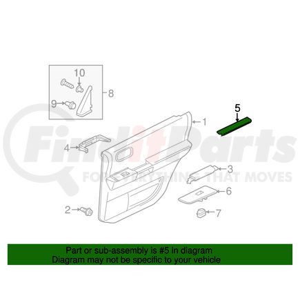 MN177326YA by MITSUBISHI - Armrest