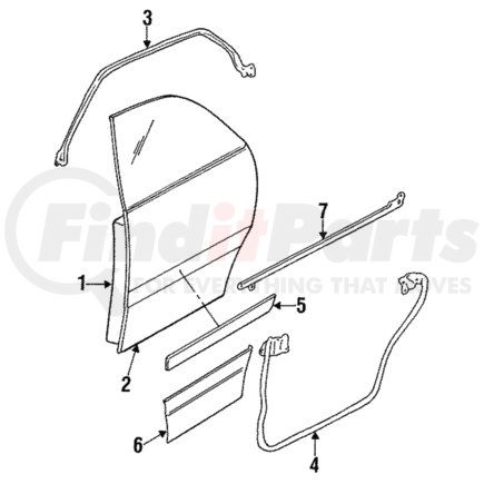 MB655466 by MITSUBISHI - Belt Molding