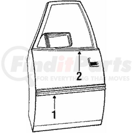 MB321842 by MITSUBISHI - Belt Weather-Strip