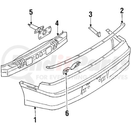 MB631114 by MITSUBISHI - Bumper Cover