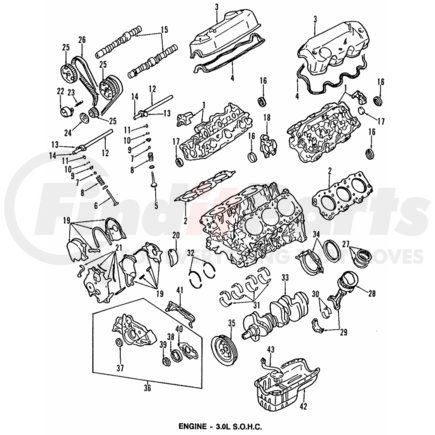 MD166683 by MITSUBISHI - Camshaft