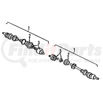 MR165594 by MITSUBISHI - Axle Assembly