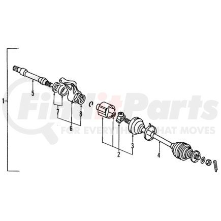 MR110404 by MITSUBISHI - Axle Assembly