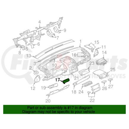 MR975292YA by MITSUBISHI - Center Molding