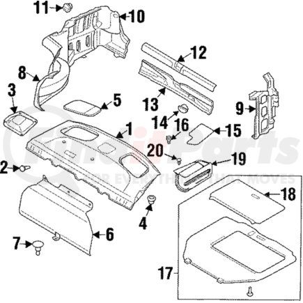 AW392295 by MITSUBISHI - Corner Trim