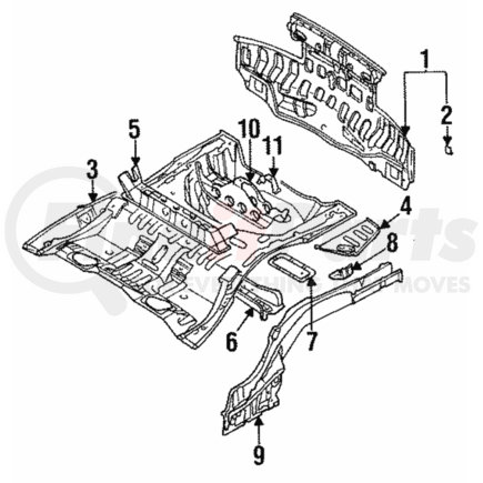 MB959257 by MITSUBISHI - Cross-Member