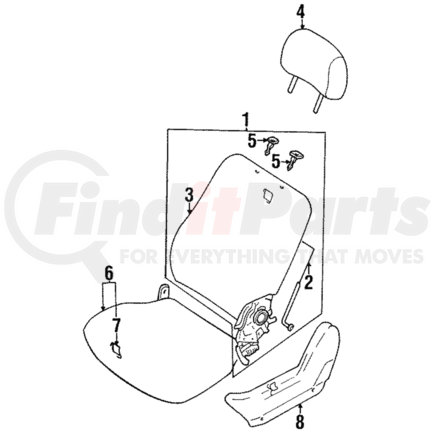 MR797652 by MITSUBISHI - Seat Cover