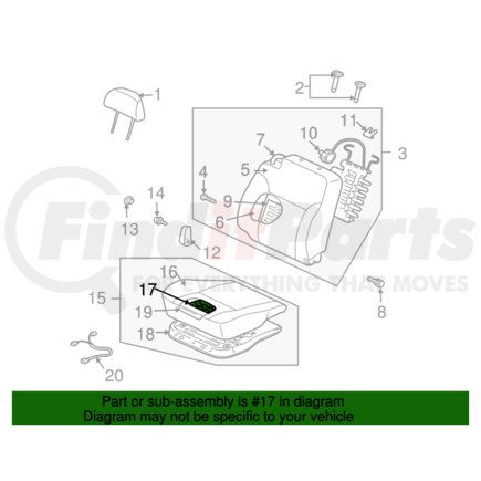 MR986191 by MITSUBISHI - Seat Heater