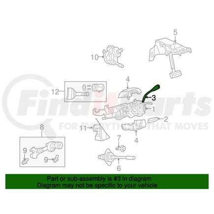 05057135AD by MITSUBISHI - Shift Lever