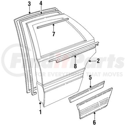 MB772135 by MITSUBISHI - Side Molding