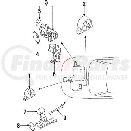 MD321891 by MITSUBISHI - Side Mount Bracket