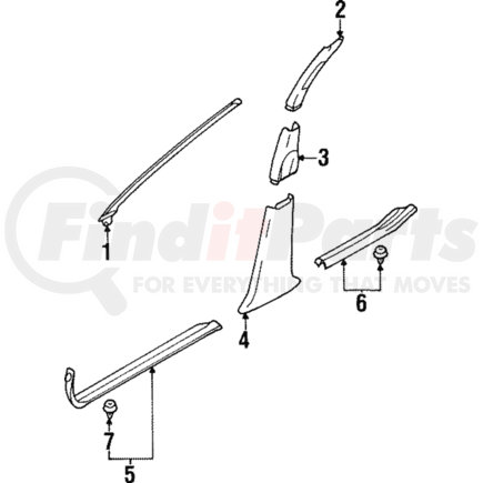 MR739223 by MITSUBISHI - Sill Plate