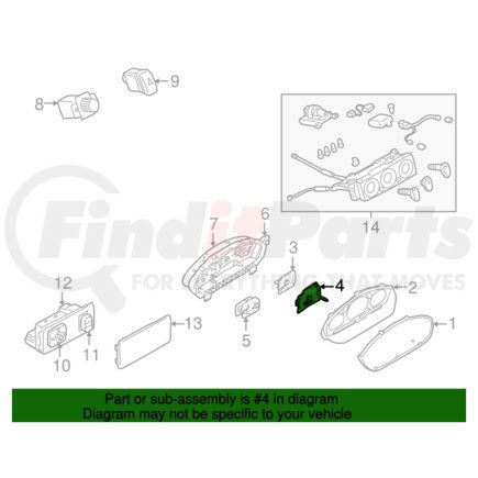 MR489384 by MITSUBISHI - Speedometer Head