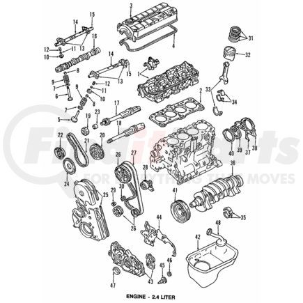 MD129033 by MITSUBISHI - Tensioner