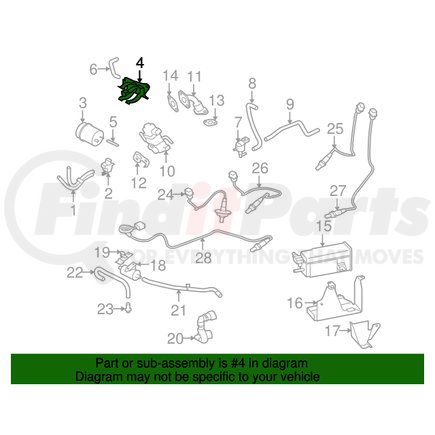 2032A004 by MITSUBISHI - Vacuum Tank Bracket