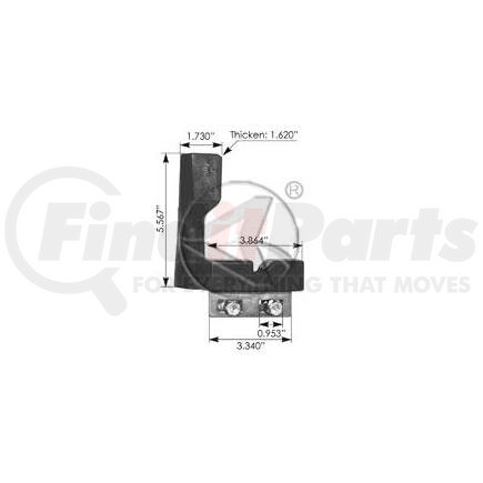 HLK1013 by AUTOMANN - HOOD LATCH LH FREIGHTLINER