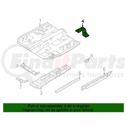 MR392653 by MITSUBISHI - Rear Cross-Member